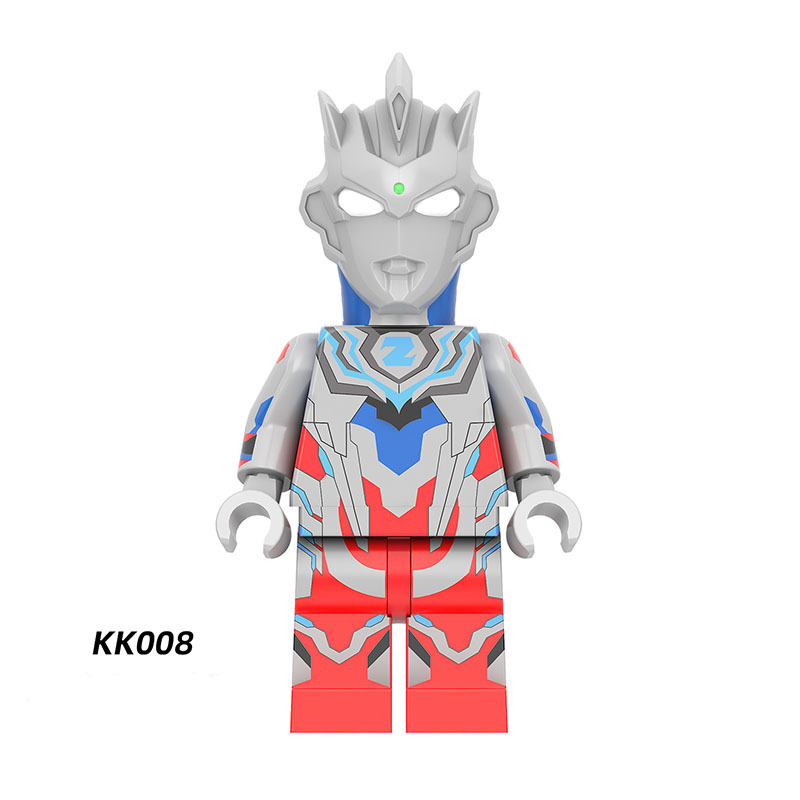 YKK01 Japanese Science Fiction Film Ultraman Series Minifigs Building Blocks Zoffy Jack Ultra Seven Taro Superheroes Astra Toys