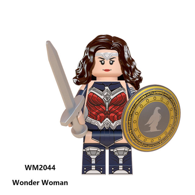 WM6100 Marvel Hero Series Wonder Woman Building Blocks DC Diana Prince Action Figures Collection Children Gifts Toys WM2045-2048