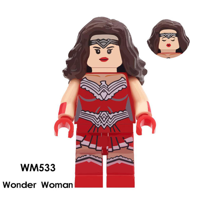 WM533 Marvel Hero Series Wonder Woman Building Blocks DC William Movie Mini Action Figures Film Collection Children Gifts Toys