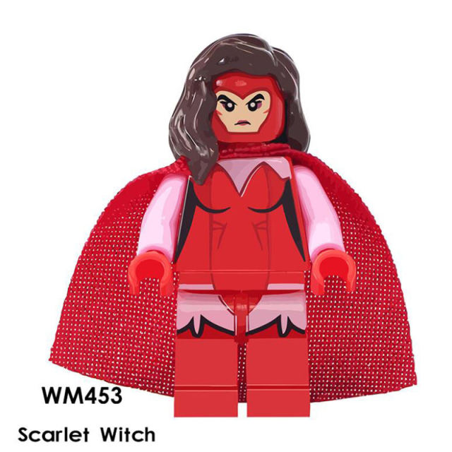 WM453 Marvel Hero SeriesScarlet Witch Building Blocks DC The X-Men Movie Mini Action Figures Film Collection Children Gifts Toys