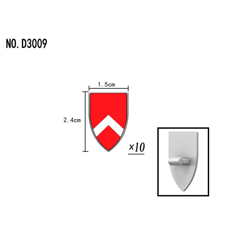 D3006-D3011 Medieval Series England Civil Wars Of The Roses Shield Building Blocks Army Soldiers Knight Infantry Sword Shield Helmet Boy Toy