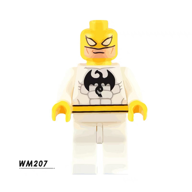 WM207 Anime Series Martial God Action Figures White Iron Fist Building Blocks OVA Film Compatible Children Gifts Birthday Toys
