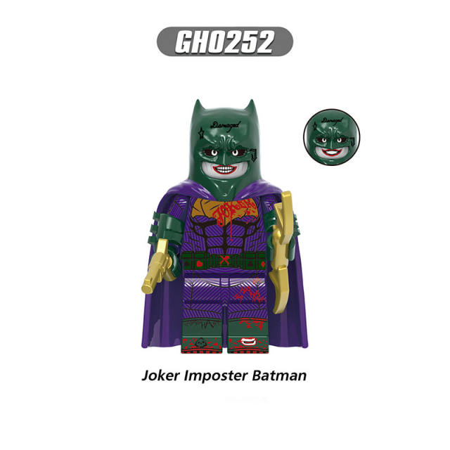 G0132 American DC Comics Superheroes Series The Flash Minifigs Builiding Blocks Marvel Jocker Batman Harley Quinn Weapon Gun Toy