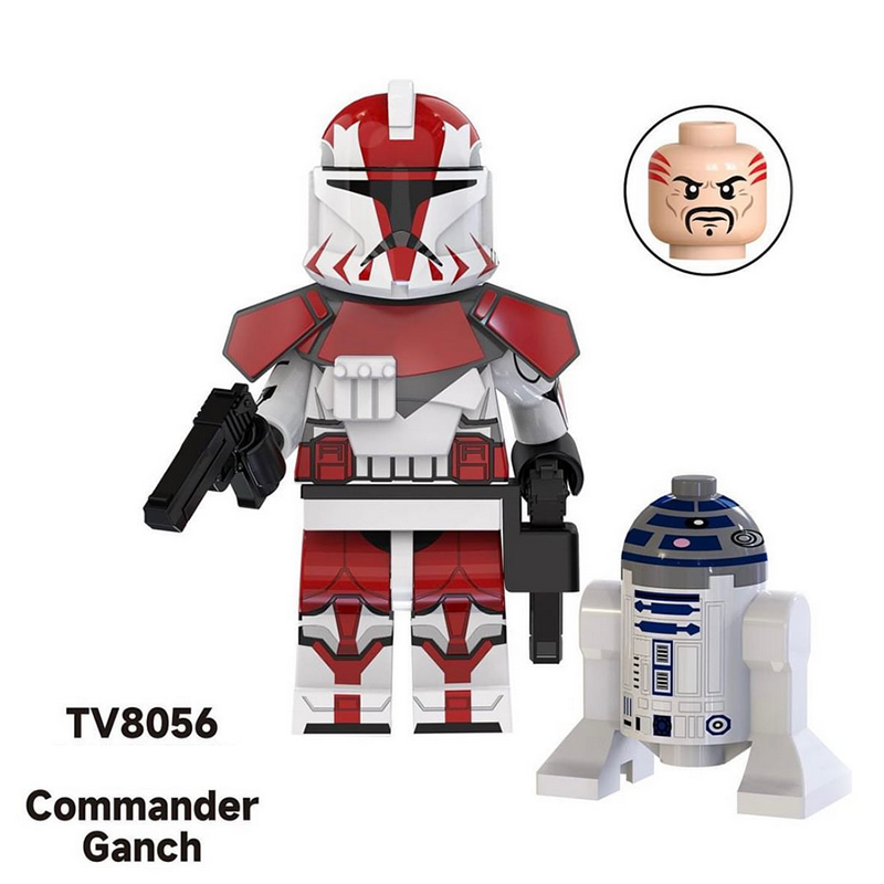 TV6108 Star Wars Series Minifigs Building Blocks Commander Fox Bomb Squad Clone Trooper Shadow Model Ameican Action Toys Gifts