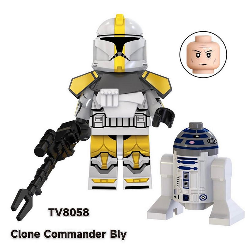 TV6108 Star Wars Series Minifigs Building Blocks Commander Fox Bomb Squad Clone Trooper Shadow Model Ameican Action Toys Gifts