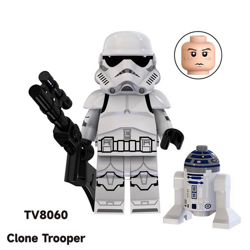 TV6108 Star Wars Series Minifigs Building Blocks Commander Fox Bomb Squad Clone Trooper Shadow Model Ameican Action Toys Gifts