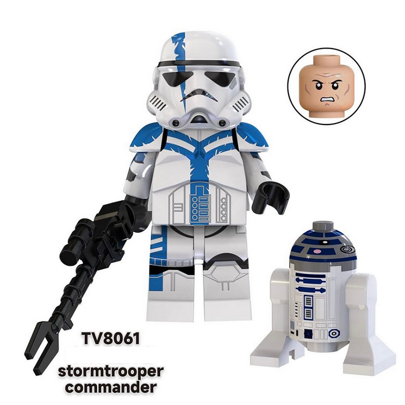 TV6108 Star Wars Series Minifigs Building Blocks Commander Fox Bomb Squad Clone Trooper Shadow Model Ameican Action Toys Gifts