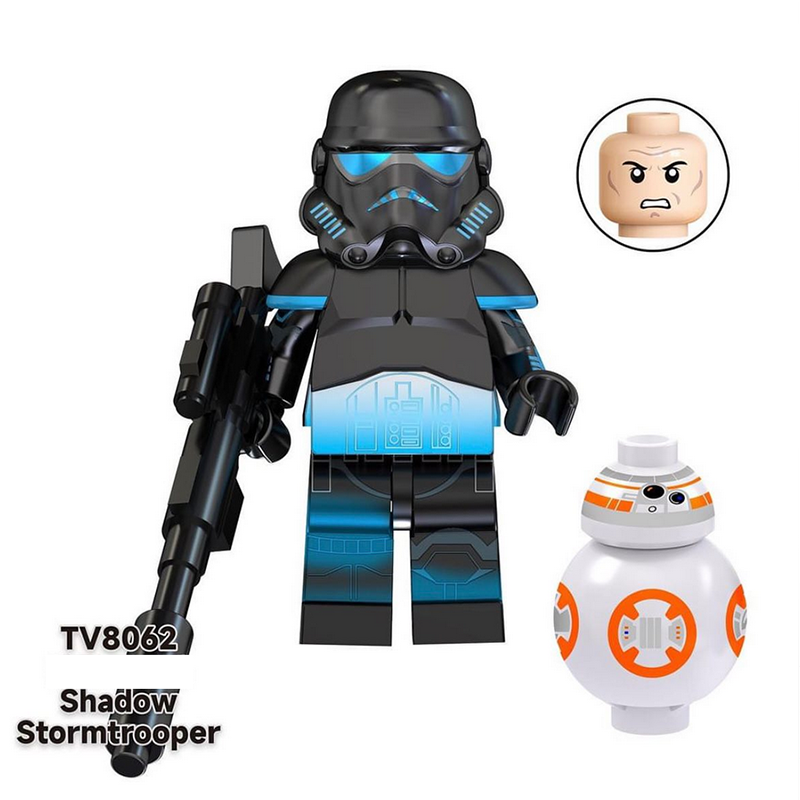 TV6108 Star Wars Series Minifigs Building Blocks Commander Fox Bomb Squad Clone Trooper Shadow Model Ameican Action Toys Gifts