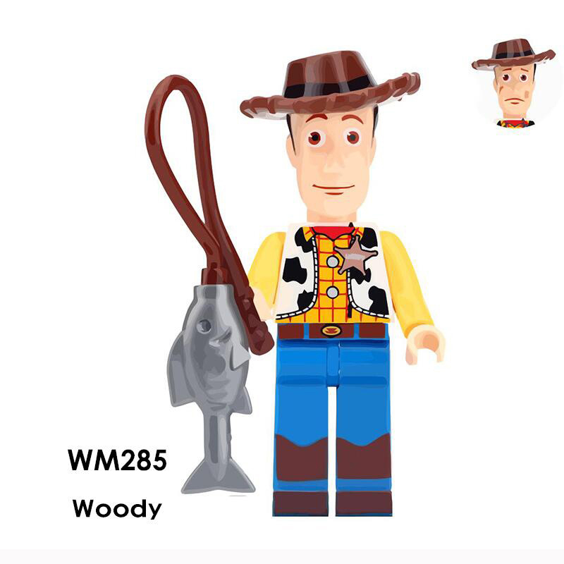 WM285 Cartoon Series Woody Action Figures Lightyear DC Anime Movie Toy Story Movie Minifigs Building Blocks Children Gifts Toys