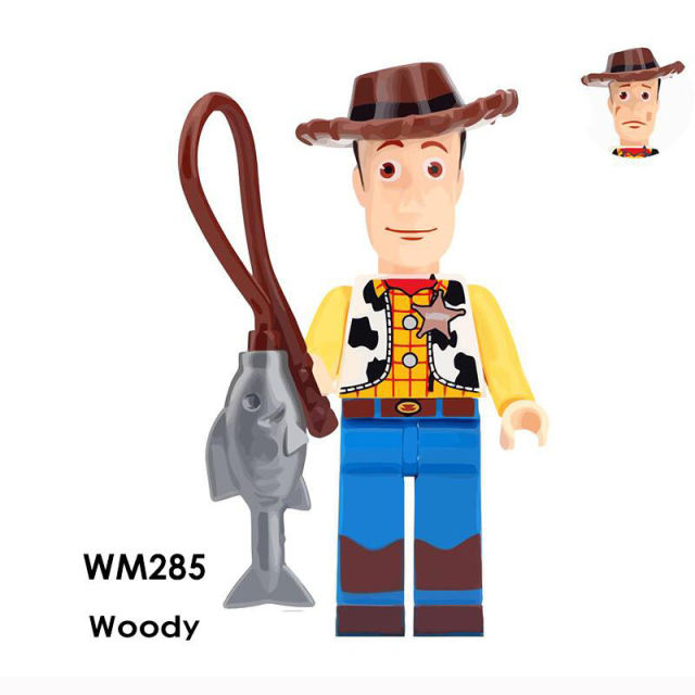 WM285 Cartoon Series Woody  Action Figures Lightyear DC Anime Movie Toy Story Movie Minifigs Building Blocks Children Gifts Toys