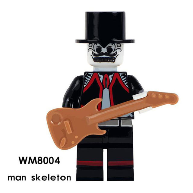 WM8004 Marvel Hero Series Skeleton Man Action Figures Red Skull Johann Shmidt Movie Minifigs Building Blocks Children Gifts Toys