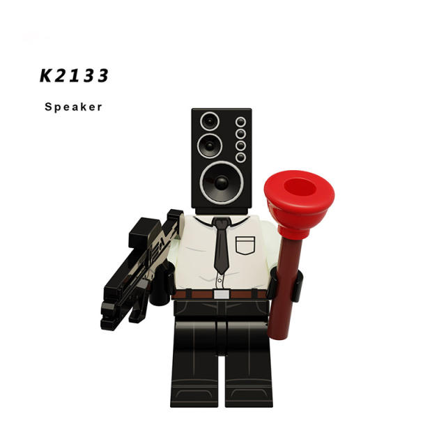 KDL818 Web Anime Series Monitor Minifigs Building Blocks Sound Man TV Person Weapon Gun Swords Chainsaw Toys Boys