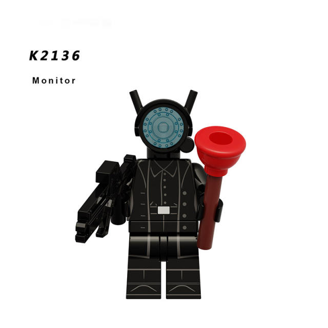 KDL818 Web Anime Series Monitor Minifigs Building Blocks Sound Man TV Person Weapon Gun Swords Chainsaw Toys Boys