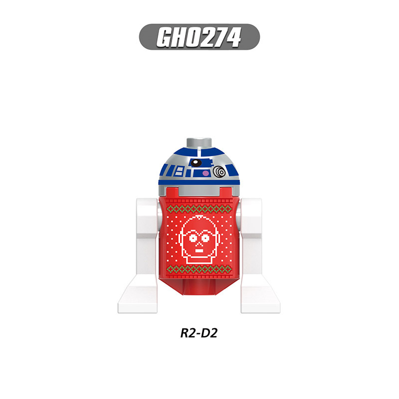G0135 Christmas Series American DC Comics Superheroes Minifigs Builiding Blocks Bruce Wayne Spider Man Mandalorian Toy Boys Gift
