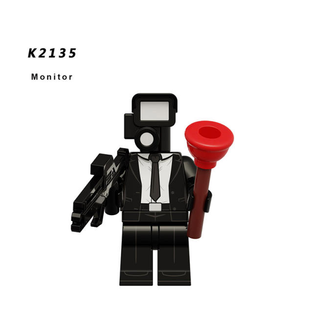 KDL818 Web Anime Series Monitor Minifigs Building Blocks Sound Man TV Person Weapon Gun Swords Chainsaw Toys Boys