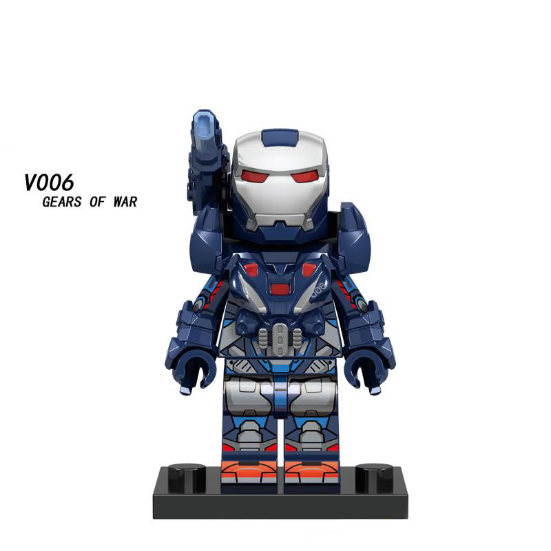 V003 V006 V007 Superheroes The Avengers Minifigs Building Blocks War Machine Robert Bruce Banner Marvel Comics Assembly Toys Boy