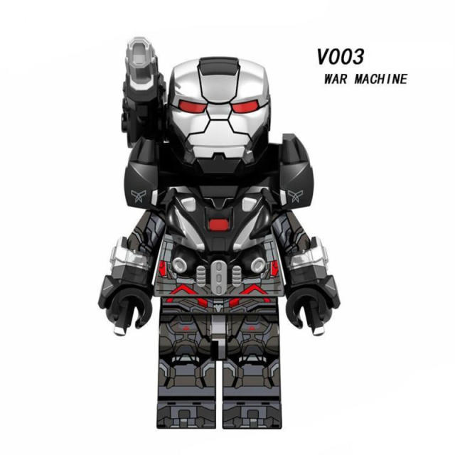 V003 V006 V007 Superheroes The Avengers Minifigs Building Blocks War Machine Robert Bruce Banner Marvel Comics Assembly Toys Boy