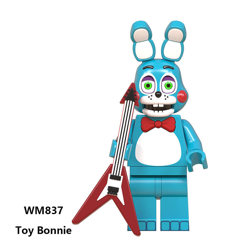 WM6074 Game Five Nights at Freddy Chica Bonnie Action Figures Building Blocks Foxy Minifigs Collection Children Birthday Gifts Toys