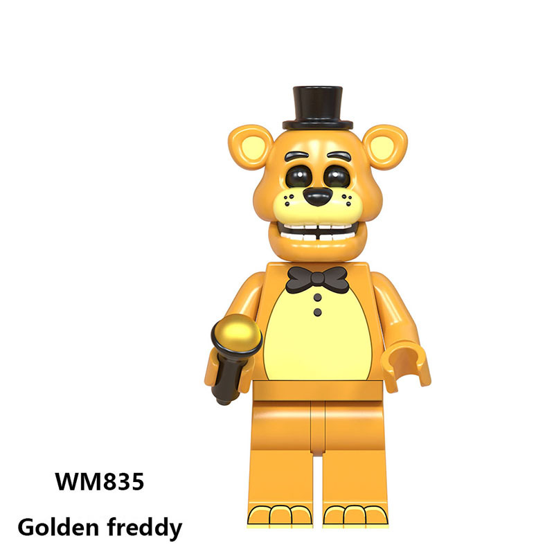 WM6074 Game Five Nights at Freddy Chica Bonnie Action Figures Building Blocks Foxy Minifigs Collection Children Birthday Gifts Toys