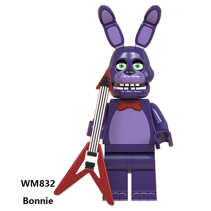 WM6074 Game Five Nights at Freddy Chica Bonnie Action Figures Building Blocks Foxy Minifigs Collection Children Birthday Gifts Toys