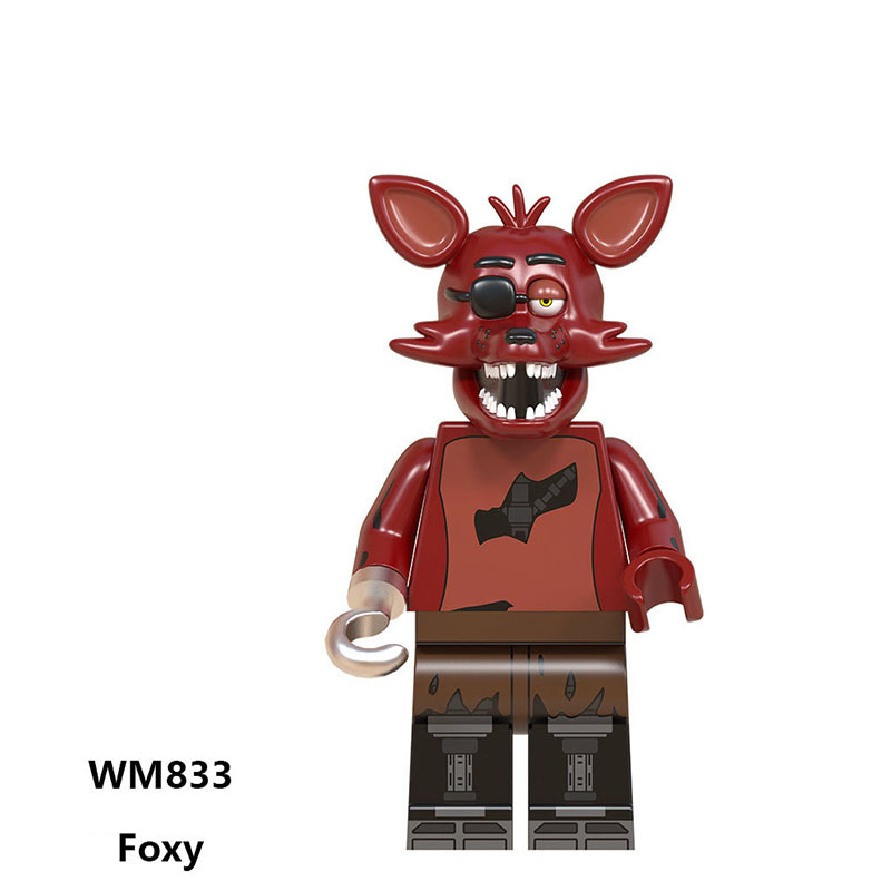 WM6074 Game Five Nights at Freddy Chica Bonnie Action Figures Building Blocks Foxy Minifigs Collection Children Birthday Gifts Toys