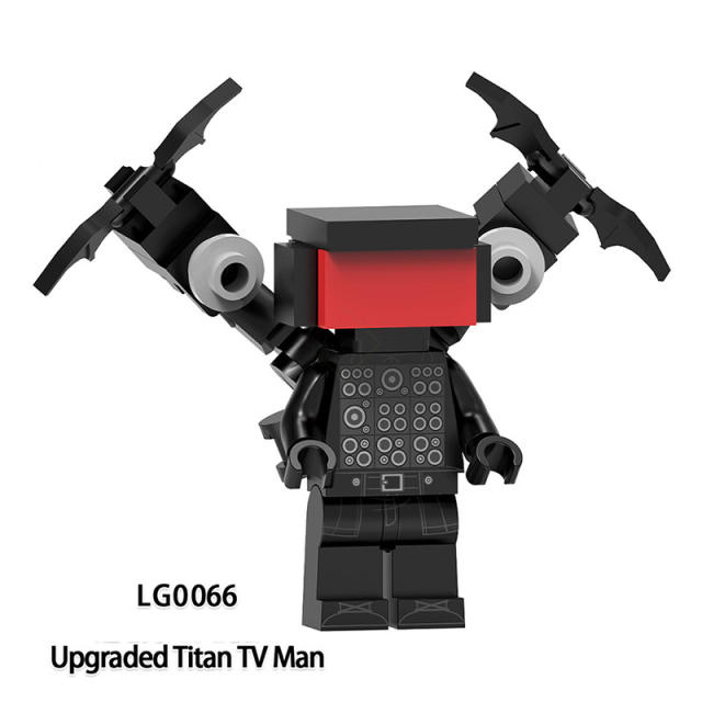LG1009 Web Anime Series Monitor Minifigs Building Blocks Sound Man TV Person Weapon Gun Swords Chainsaw Toys Boys