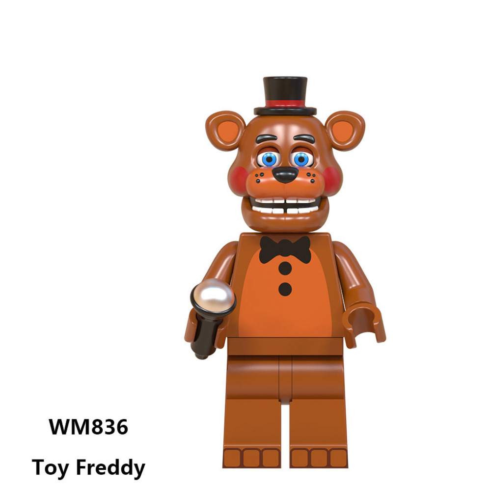 WM6074 Game Five Nights at Freddy Chica Bonnie Action Figures Building Blocks Foxy Minifigs Collection Children Birthday Gifts Toys