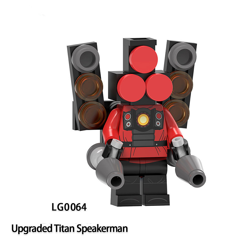 LG1009 Web Anime Series Monitor Minifigs Building Blocks Sound Man TV Person Weapon Gun Swords Chainsaw Toys Boys