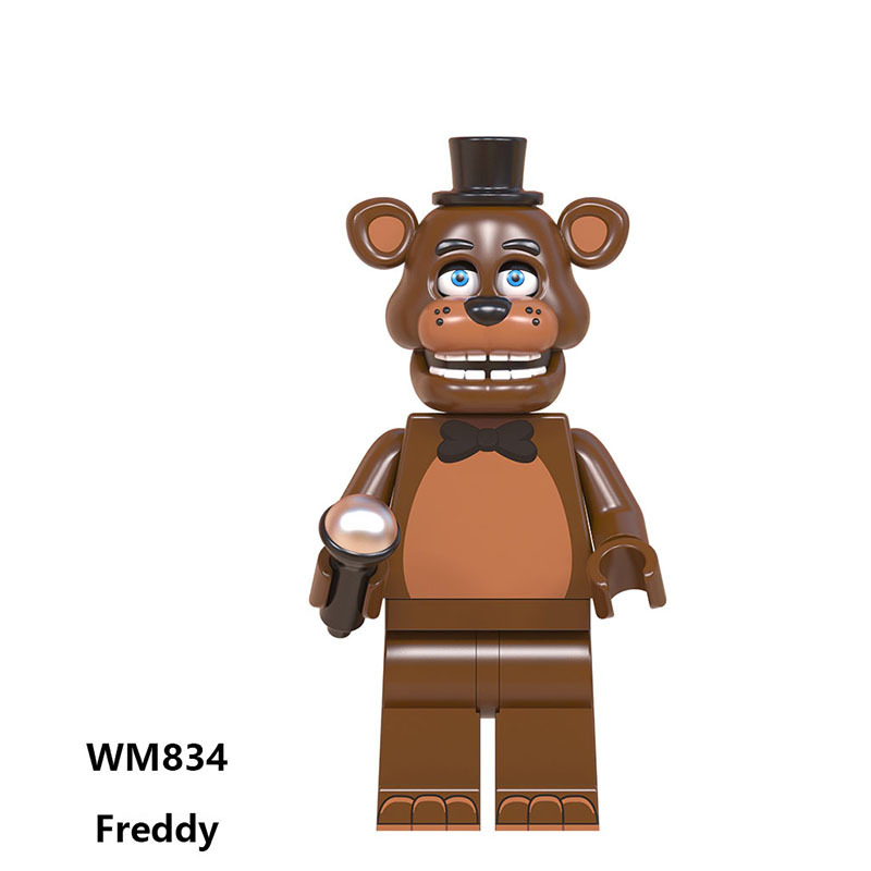 WM6074 Game Five Nights at Freddy Chica Bonnie Action Figures Building Blocks Foxy Minifigs Collection Children Birthday Gifts Toys