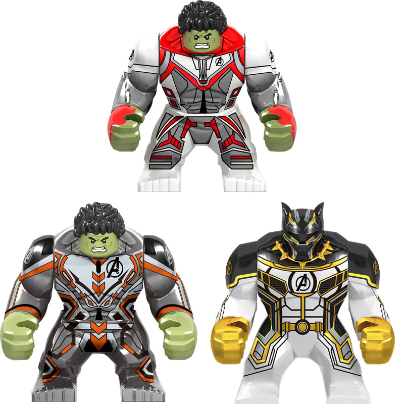 Superheroes Series Hulk Minifigs Bricks Accessories Iron Armored Toys