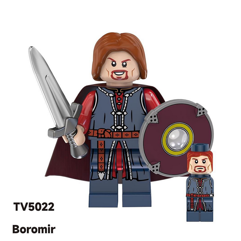 TV6403 The Lord of the Rings Minifigs Building Blocks Military Armor Soldiers Weapons Shield Sword Medieval Knight Hobbit Toys