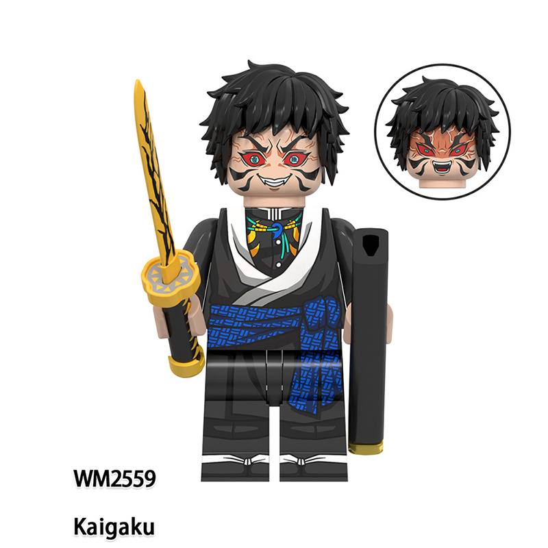 WM6163 Demon Slayer Minifigs Building Blocks Nakime Kamado Tanjirou Kaigaku Tamayo Gyokko Enmu Figures Bricks Model Prats Toys