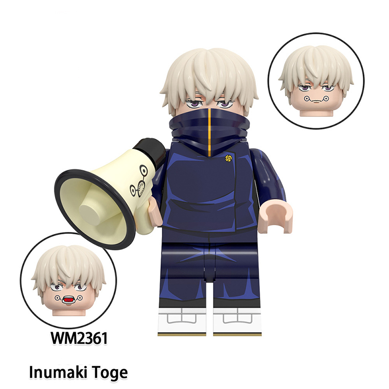 WM6140 Japanese Anime Jujutsu Kaisen Series Minifigs Building Blocks Gojo Satoru Okkotsu Yuta Character Weapon Sword Toys Gifts