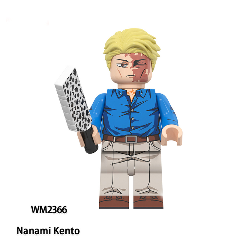 WM6140 Japanese Anime Jujutsu Kaisen Series Minifigs Building Blocks Gojo Satoru Okkotsu Yuta Character Weapon Sword Toys Gifts