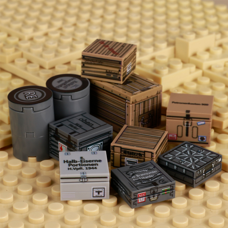 MOC Military Material Package Action Figures Building Blocks Solider FiguresGifts Toys Weapon Box Bricks Children Gifts Toys