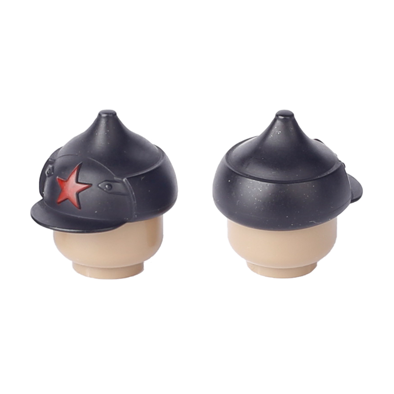 Military Tsarist Russia Bujoni hat Cap Building Blocks Soldier Figures Helmet Hat Weapon Accessory Bricks Toys Children Gifts