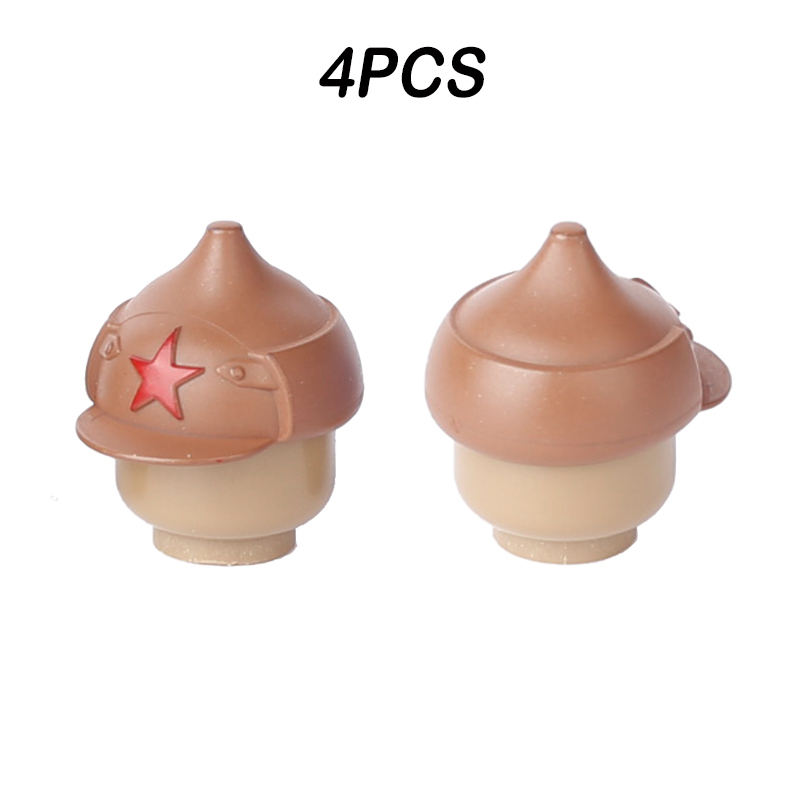 Military Tsarist Russia Bujoni hat Cap Building Blocks Soldier Figures Helmet Hat Weapon Accessory Bricks Toys Children Gifts