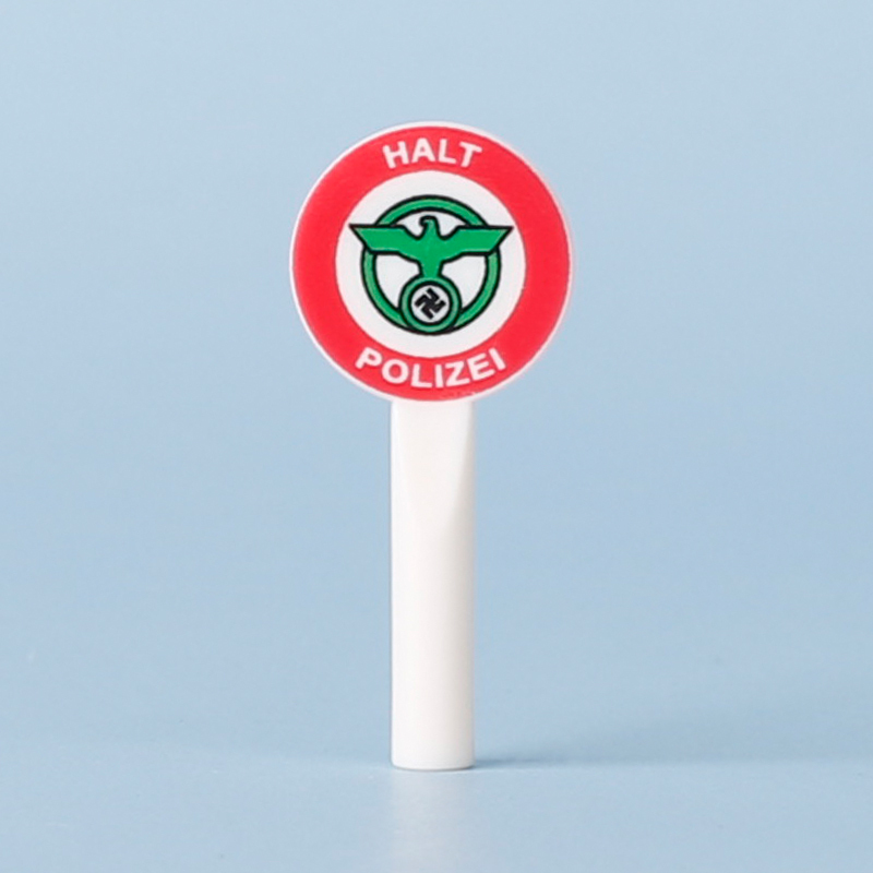 German Cartoon Series Action Figures Building Blocks Traffic Signs Minifigs Printed Accessory Collection Children Birthday Gifts Toys