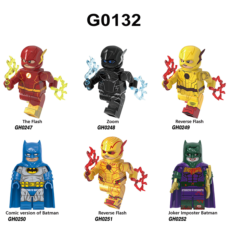 American DC Comics Superheroes Series The Flash Minifigs Bricks