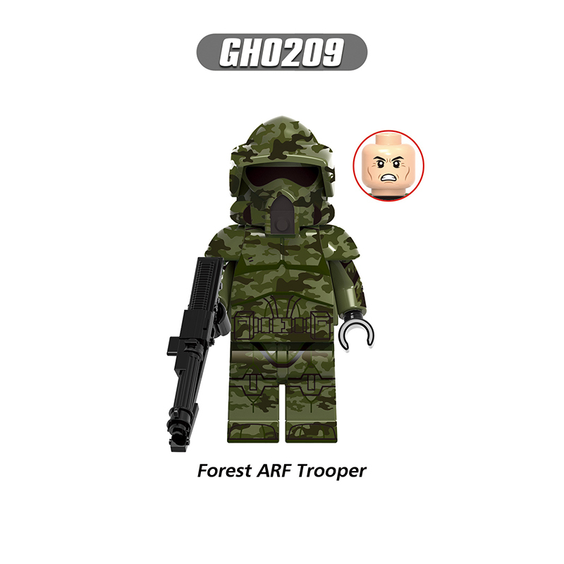 G0127 Star Wars Series Storm Troopers Minifigs Building Blocks Commander 501st ARF Solider Weapon Collection Toys Children Gift