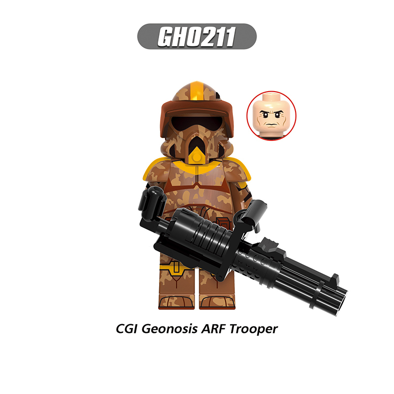 G0127 Star Wars Series Storm Troopers Minifigs Building Blocks Commander 501st ARF Solider Weapon Collection Toys Children Gift