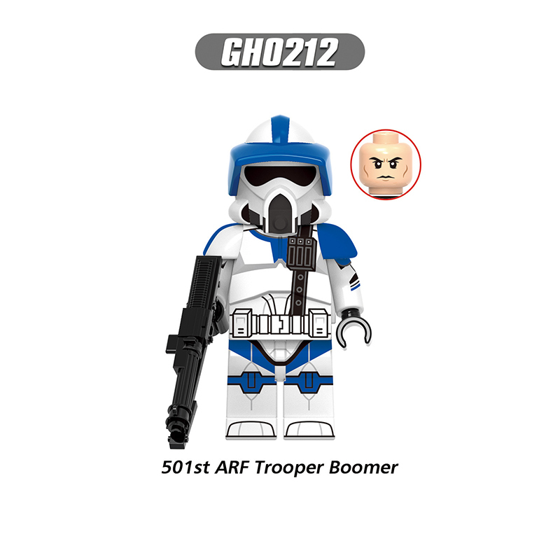 G0127 Star Wars Series Storm Troopers Minifigs Building Blocks Commander 501st ARF Solider Weapon Collection Toys Children Gift