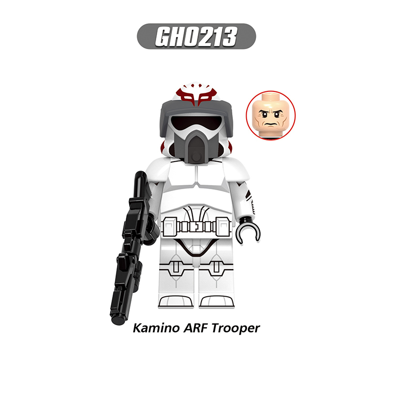 G0127 Star Wars Series Storm Troopers Minifigs Building Blocks Commander 501st ARF Solider Weapon Collection Toys Children Gift