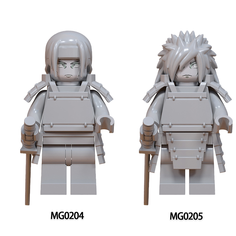 MG0204 MG0205 Anime Series Naruto Building Blocks Senju Hashirama Action Figures Uchiha Madara Minifigs Children Toys Gifts