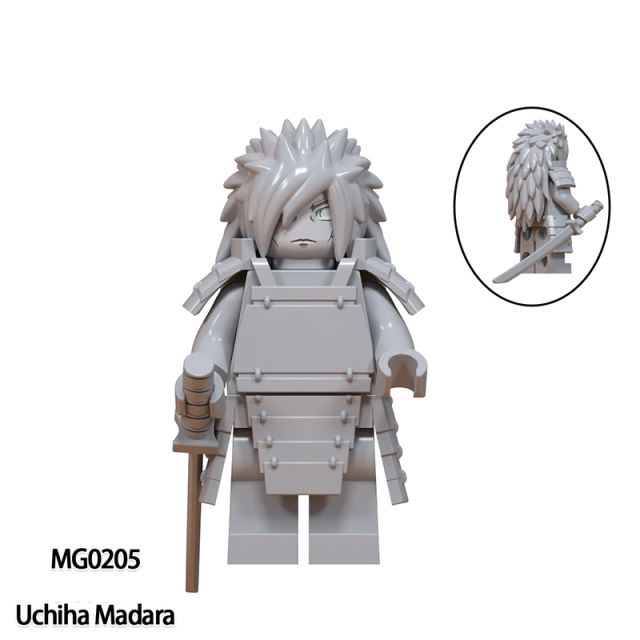 MG0204 MG0205 Anime Series Naruto Building Blocks Senju Hashirama Action Figures Uchiha Madara Minifigs Children Toys Gifts