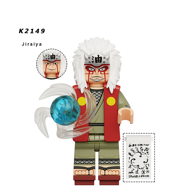 KDL819 Naruto Anime Tsunade Minifigs Building Blocks Kakashi Uzumaki Cartoon Action Weapons Boomerang Bricks Children Toys Gifts