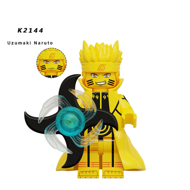 KDL819 Naruto Anime Tsunade Minifigs Building Blocks Kakashi Uzumaki Cartoon Action Weapons Boomerang Bricks Children Toys Gifts