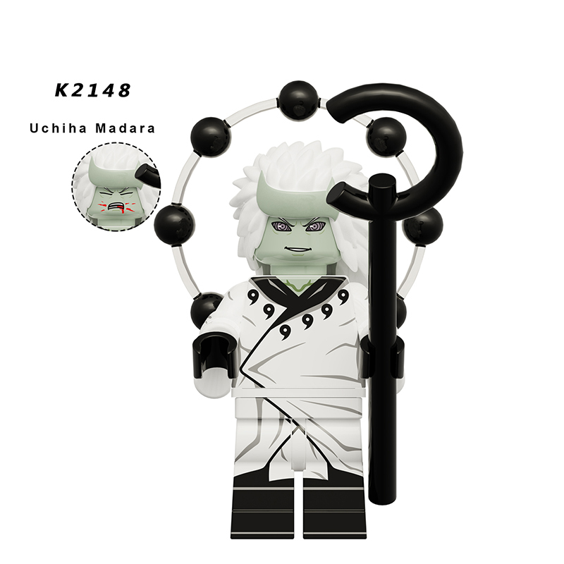 KDL819 Naruto Anime Tsunade Minifigs Building Blocks Kakashi Uzumaki Cartoon Action Weapons Boomerang Bricks Children Toys Gifts