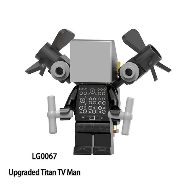 LG1010 Web Anime Series Monitor Minifigs Building Blocks Sound Titan Man TV Person Weapon Gun Swords Chainsaw Toys Boys