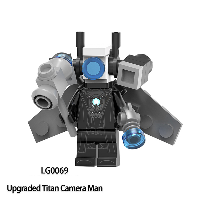 LG1010 Web Anime Series Monitor Minifigs Building Blocks Sound Titan Man TV Person Weapon Gun Swords Chainsaw Toys Boys